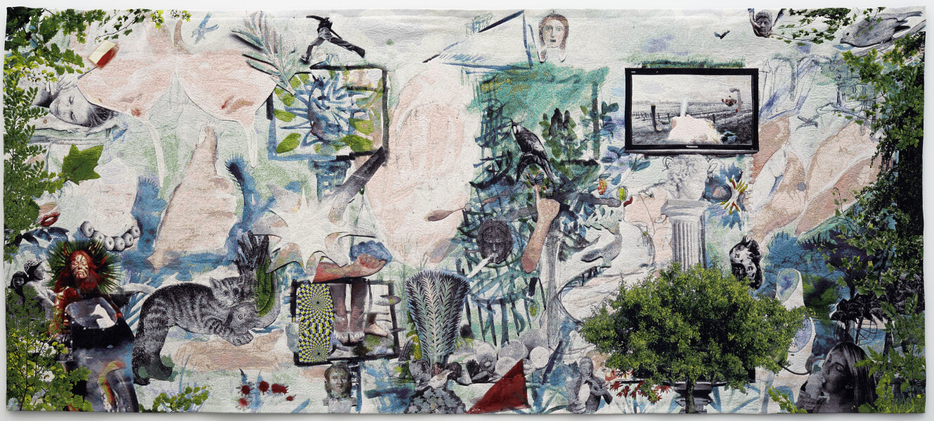 Laure Prouvost Swallow me, From Italy to Flander, a tapestry, 2015 200 x 462 cm Image courtesy of MOT International
