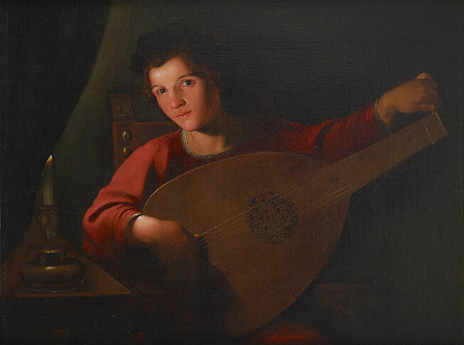 Pietro Paolini, Lute Player, circa 1630