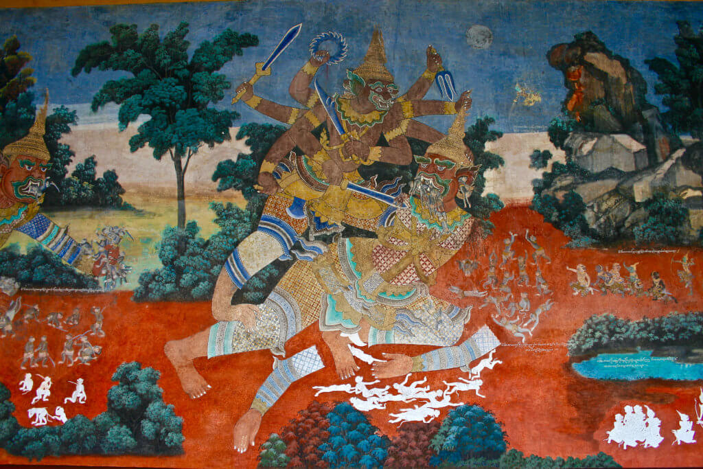 Fresco in the Royal Palace, Cambodia