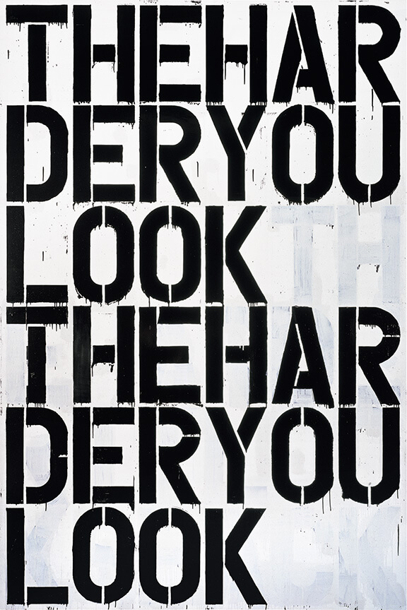 Christopher Wool, Untitled, 2000 The Harder You Look