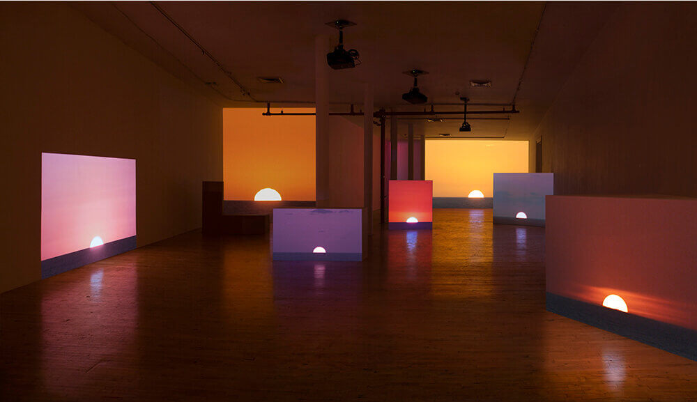 Andrea Galvani, Installation view of The End [Action #1], 2013-2015