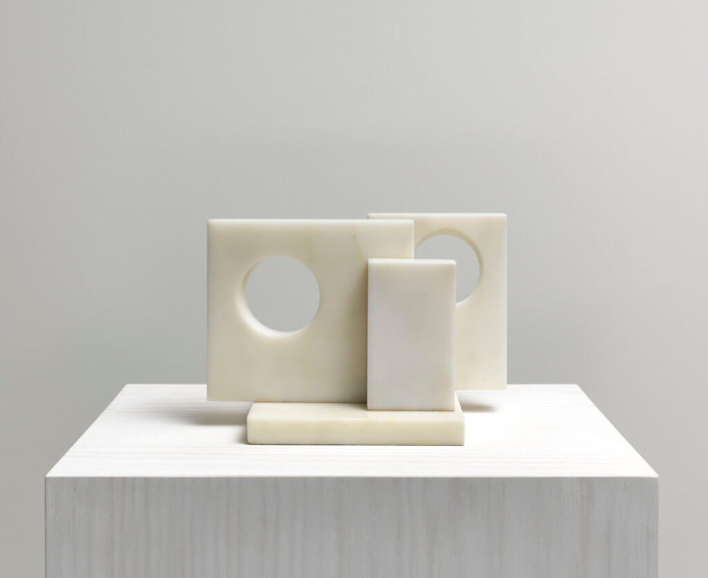 Barbara Hepworth, Maquette for Large Sculpture Three forms (Two circles), 1966
