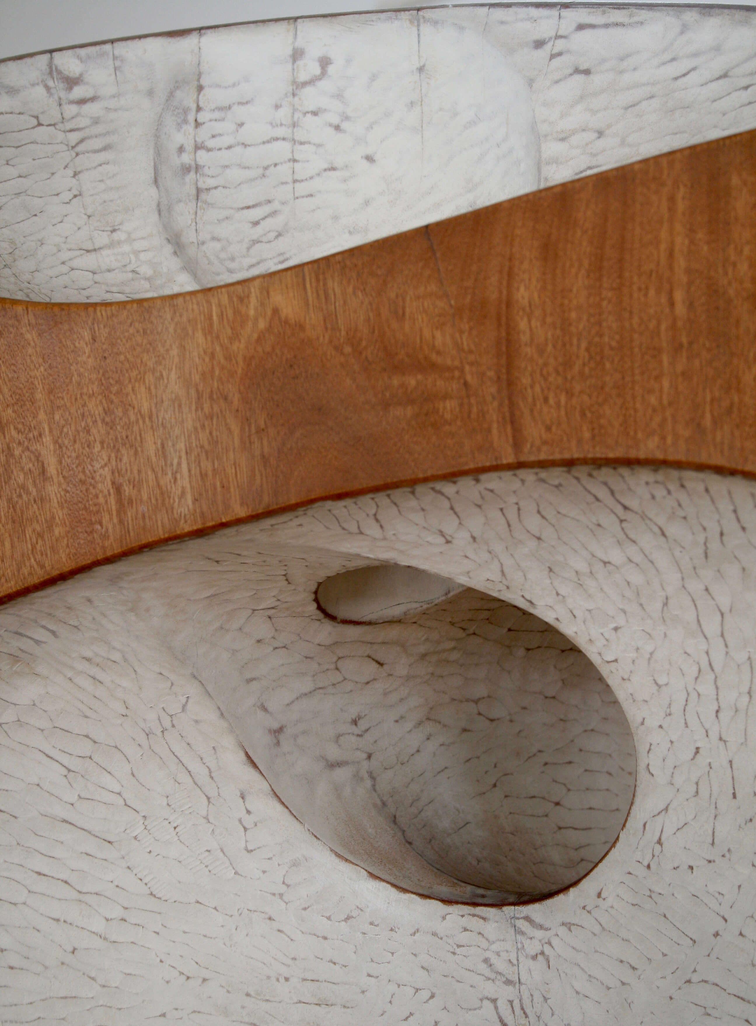 Barbara Hepworth sculpture in the studio, detail