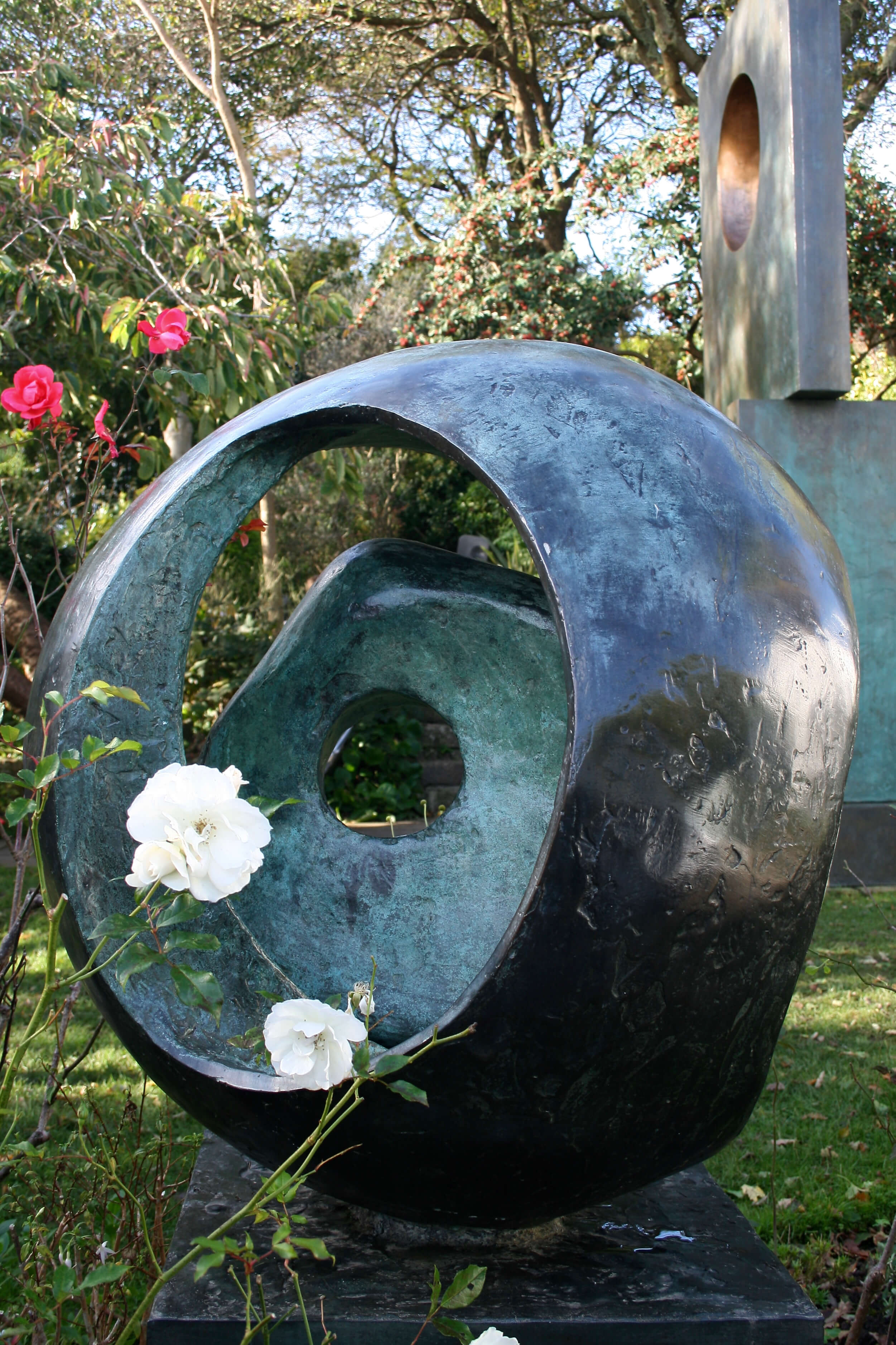 Barbara Hepworth studio garden, sculpture