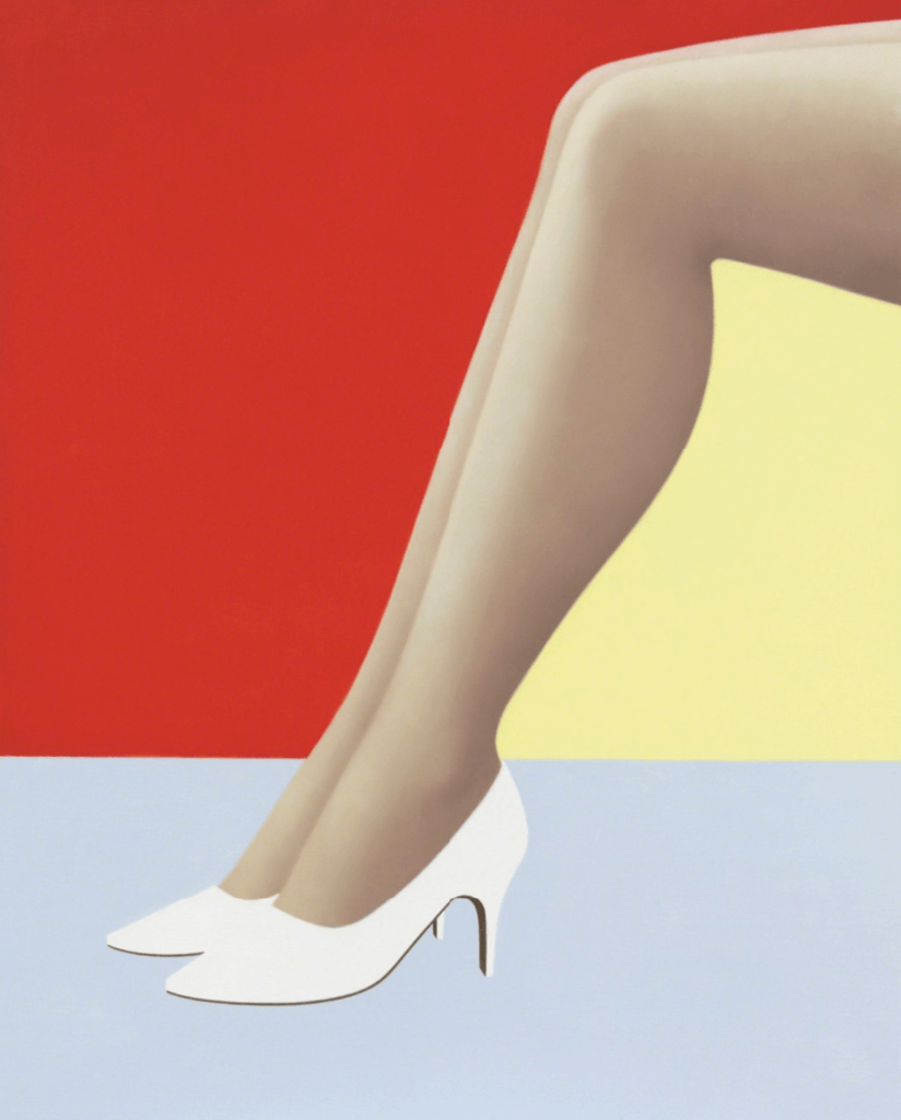 Ridley Howard, Legs, Yellow and Red, Painting