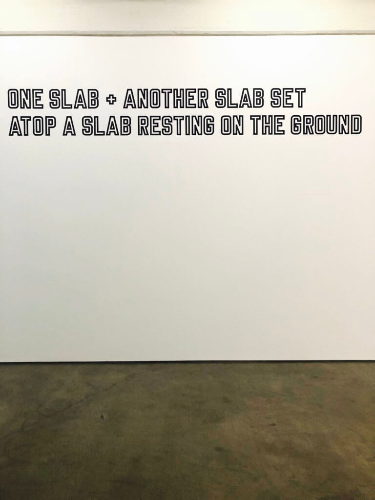 Lawrence Weiner, sculpture, Dia Beacon, New York